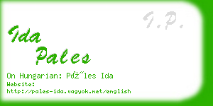 ida pales business card